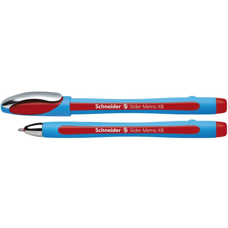 Schneider Slider Memo XB Ballpoint Pen, 1.4 mm, Red Ink, Single Pen, 1 of 2