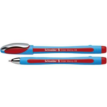 Schneider Slider Memo XB Ballpoint Pen, 1.4 mm, Red Ink, Single Pen