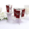 Big Dot of Happiness Prancing Plaid - Christmas and Holiday Buffalo Plaid Party Favor Popcorn Treat Boxes - Set of 12 - 3 of 4