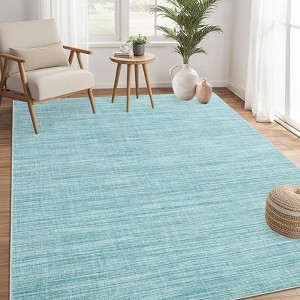 Coucheta modern Solid Washable Runner Rug - Stain-Resistant, Low-Pile Non-Slip Rug for Indoor Spaces - 1 of 4