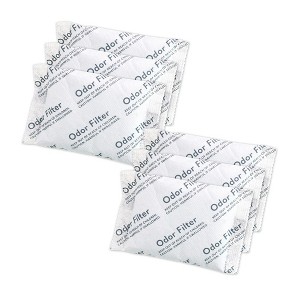 QUALIAZERO 6PK Natural Activated Coconut Charcoal Odor Absober Filter for Trash Can, Fridge, Shoes, etc.. - 6PK - 1 of 4