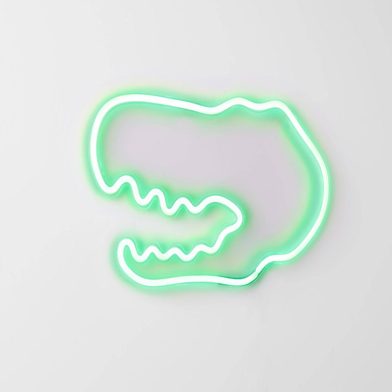 Neon Dinosaur GreenKids&#39; Wall Decor - Pillowfort&#8482;, 5 of 10