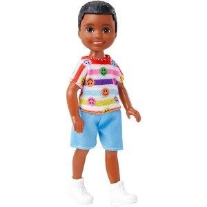 Barbie Chelsea Small Boy Doll Wearing Removable Romper with Brown Hair - 1 of 4