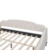 NicBex Full Size Wooden Daybed, Modern Sofa Bed Frame with Button Tufted Design, Upholstered Bed for Bedroom, Living Room - 3 of 4
