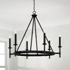 Capital Lighting Ogden 6 - Light Chandelier in  Brushed Black Iron - 3 of 4