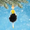 Italian Ornaments 7.0 Inch Lady In Feather Dress Sophisticated Lady Tree Ornaments - 2 of 4