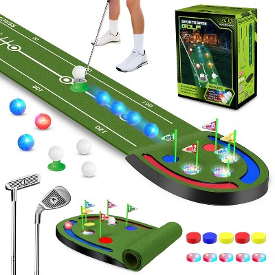 VATOS Golf Putting Mat Indoor Golf Game Set for Kids Aged 6-14
