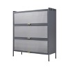 DOMETOUR 3 Tier Pantry Storage Cabinet Baker Racks Kitchen Pantry Storage Cabinet for Kitchen - 4 of 4