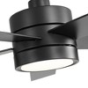 Airsurfer 52-in Black Ceiling Fan with 5 Black ABS Blades, DC Motor, 6-Speed, Remote Control, Downrod Mount - 3 of 4