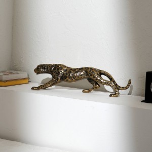 Decorative JaguarSculpture-Animal Figurine-18x3x6" - 1 of 4