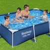 Bestway Steel ProRectangular Metal Frame Above Ground Outdoor Backyard Swimming Pool - 3 of 4
