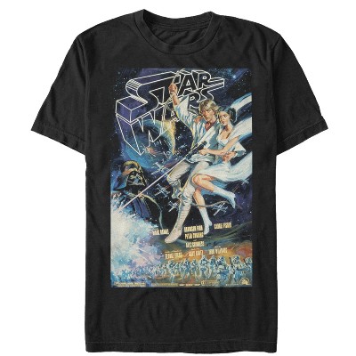 Men's Star Wars Vintage Poster T-shirt - Black - Large : Target