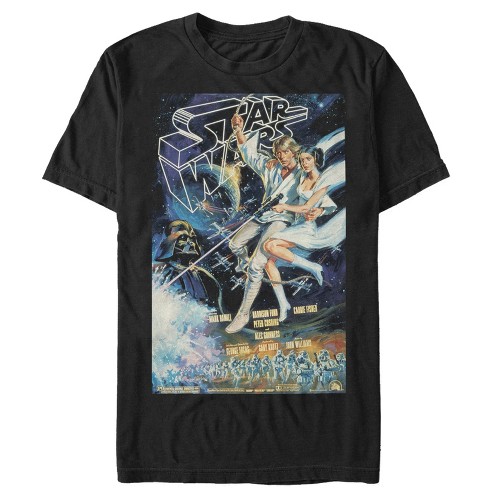 Men's Star Wars Vintage Poster T-Shirt - Black - Small