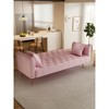 SKRAN 71 inch convertible love seat sofa, American retro velvet, suitable for small living room, bedroom, office - 2 of 4