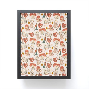 Dash and Ash Woodland Friends Framed Mini Art Print 4" (H) x 3" (W) x 1" (D) - Society6 - 1 of 3