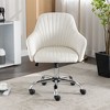 NicBex Adjustable Height Velvet Home Office Chair with Casters for Work Study Vanity - image 2 of 4