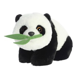 Aurora Medium Bamboo Panda Wild Life Playful Stuffed Animal White 10" - 1 of 4