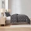 Nestl Modern Comforter Set, 3 Piece Botanical Bedding Set, Reversible Comforter Bed Set - 2 of 4