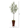Nearly Natural 69-in Olive Artificial Tree in Decorative Planter - 2 of 4