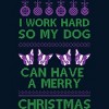 Men's Design By Humans Dog Christmas By AmberDawn888 T-Shirt - 2 of 4