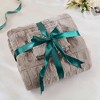 Sapphtopaz Print Long Faux Fur Twin/Twin XL Comforter Mini Set, Brushed Fur/Mink Reverse, 2-Piece Sheets Bedding Set with Sham - 3 of 4