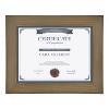 DesignOvation Museum Rectangle Wood Document Frame, 8.5x11, Rustic Brown - 2 of 4