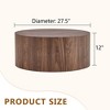 NicBex Modern Simple Cylinder Textured-Pattern Coffee Table,Minimalist Center Table for Living Room,Living Room Furniture - 4 of 4