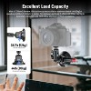 Boersma 3" Suction Cup Camera Mount Bracket with Ball Head Magic Arm, 1/4" ARRI Holes, Quick Release Car Mount with Phone Holder & Action Cam Adapter - 2 of 4