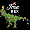 Men's Design By Humans Dinosaur Christmas Tree Rex Christmas Gift By amitsurti Tank Top - 2 of 4
