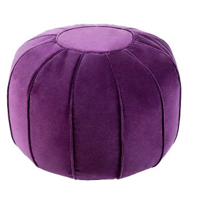 Mark & Day Hafnerbach 13"H x 24"W x 24"D Solid and Border Pouf