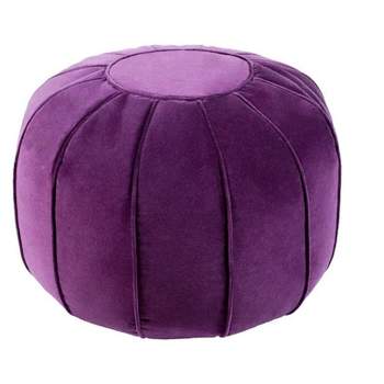 Mark & Day Hafnerbach 13"H x 24"W x 24"D Solid and Border Pouf