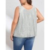 Clearlove Womens Sequin Tops Sleeveless Sparkle Shimmer Shirts Glitter Tank Tops Summer Camisole Vest - 4 of 4