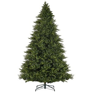 12ft Hinged Artificial Christmas Tree with Foldable Stand, Easy Assembly, Xmas Tree for Home Office Holiday - 1 of 4