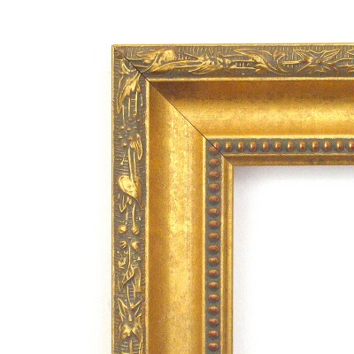 Colonial Embossed Gold Pine Wood Wall Picture Frame