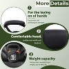 FDW Office Chair for Larger Individuals 400lbs Heavy Duty Metal Base Massage Desk Chair with Adjustable Height & Swivel Base, Black - 3 of 4