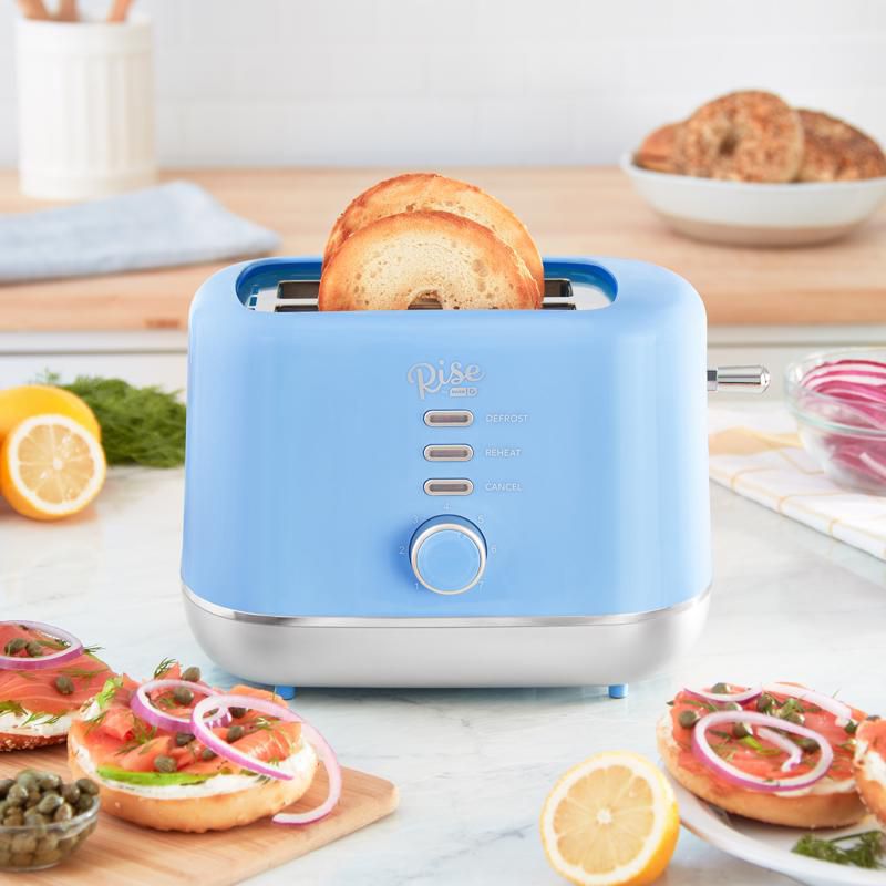 Rise by Dash Plastic Blue 2 slot Toaster 7.4 in. H X 7.2 in. W X 11.1 in. D, 5 of 7