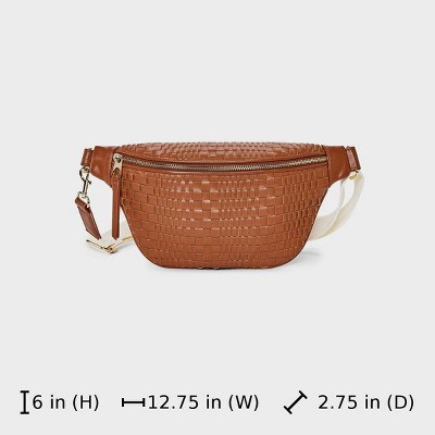 Universal Thread Woven Modern Belt Handbag - Universal Thread™ Brown — фото 6