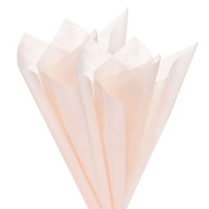 Cotton Translucent Waterproof Gift Wrap Paper 38 Pcs Nude Pink - 1 of 4