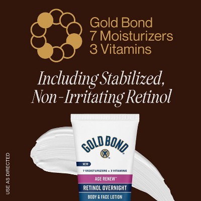 Gold Bond Retinol Overnight Body Lotion Unscented - 7oz_2