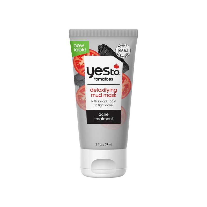 Yes To Tomatoes Detoxifying Charcoal Mud Face Mask - 2 fl oz, 1 of 8