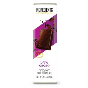 Astor Ingredients 54% Cacao Belgian Dark Chocolate 1.5 oz Bar : Target