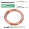 Unique Bargains Soft Pure Copper Jewelry Making Gardening Wire 1 Roll - 3 of 4