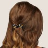 Unique Bargains Women's Tortoise Shell French Hair Barrettes Blue Amber 2 Pcs - 2 of 4