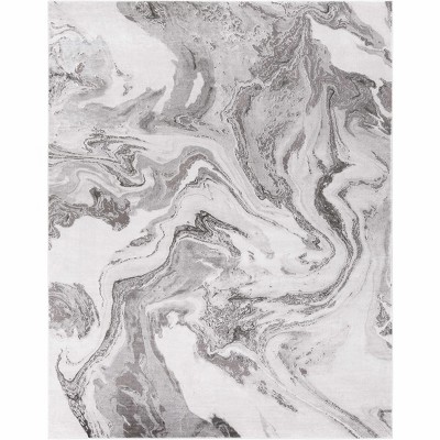 Hauteloom Moana Charcoal Marble Rug