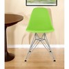 HomeRoots Green And Silver Acrylic Dining Side Chair - 2 of 4
