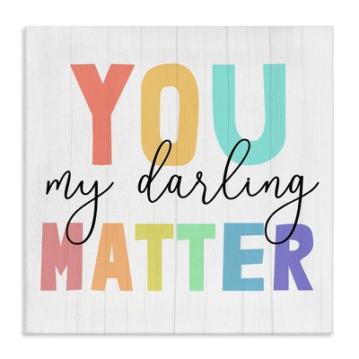 Stupell Industries You Darling Matter Rainbow Letters, 36" x 36"