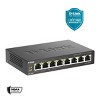 D-Link 8-Port Gigabit PoE+ Unmanaged Switch, 4x PoE+ Ports (60W Total PoE Budget) (DGS-1008P) - 2 of 4