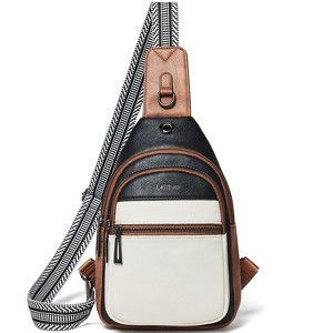 7L Sling Bag for Women Men Leather Small Sling Backpack Daypack Anti Theft Fanny Amazon.com | LATMAP 7L Sling Bag for Women Men Leather Small  main image 4