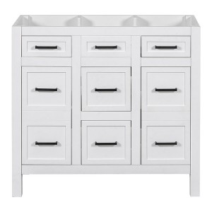 Dexmalle 36" White Bathroom Vanity,Sink not included - 1 of 4