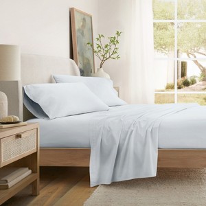 100% 4PC Cotton Sheet Set, Brushed & Pre-Washed Bedding for Softness & Comfort – Becky Cameron - 1 of 4